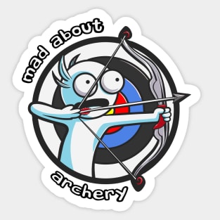 Mad About Archery Sticker